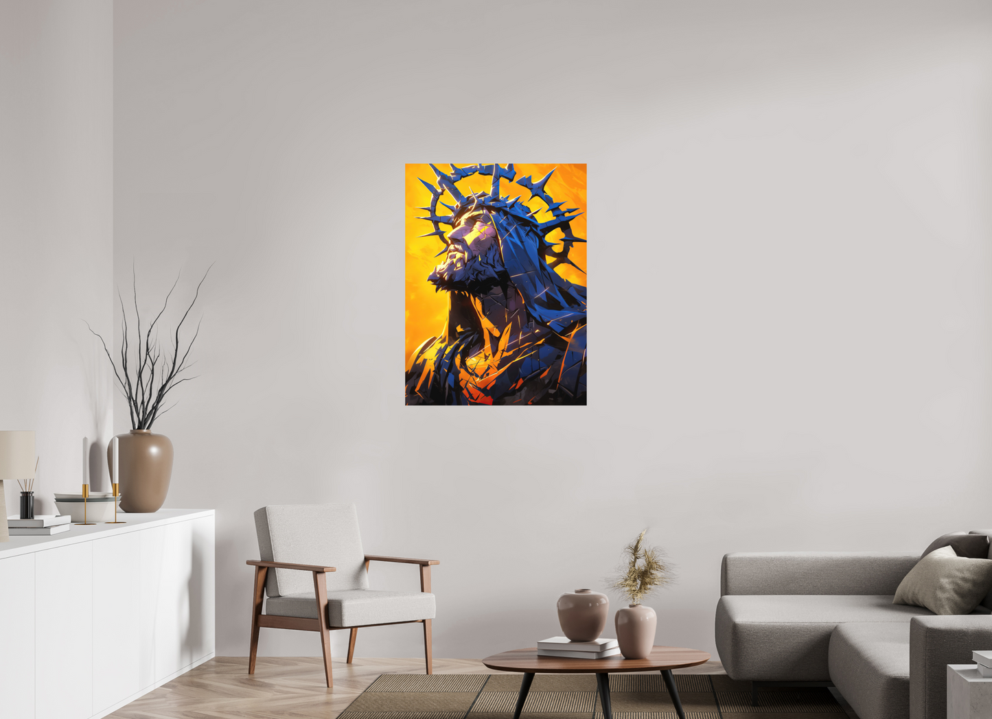 30 x 40″, Photo Print on Aluminum Backing Jesus