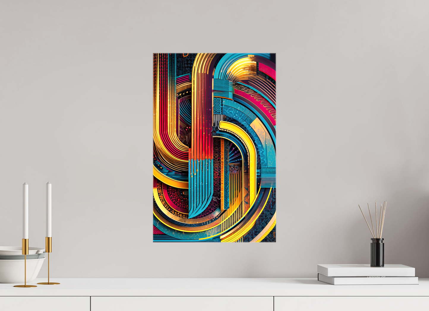 12 x 18.7″, Glossy Canvas Abstract Jazz 2