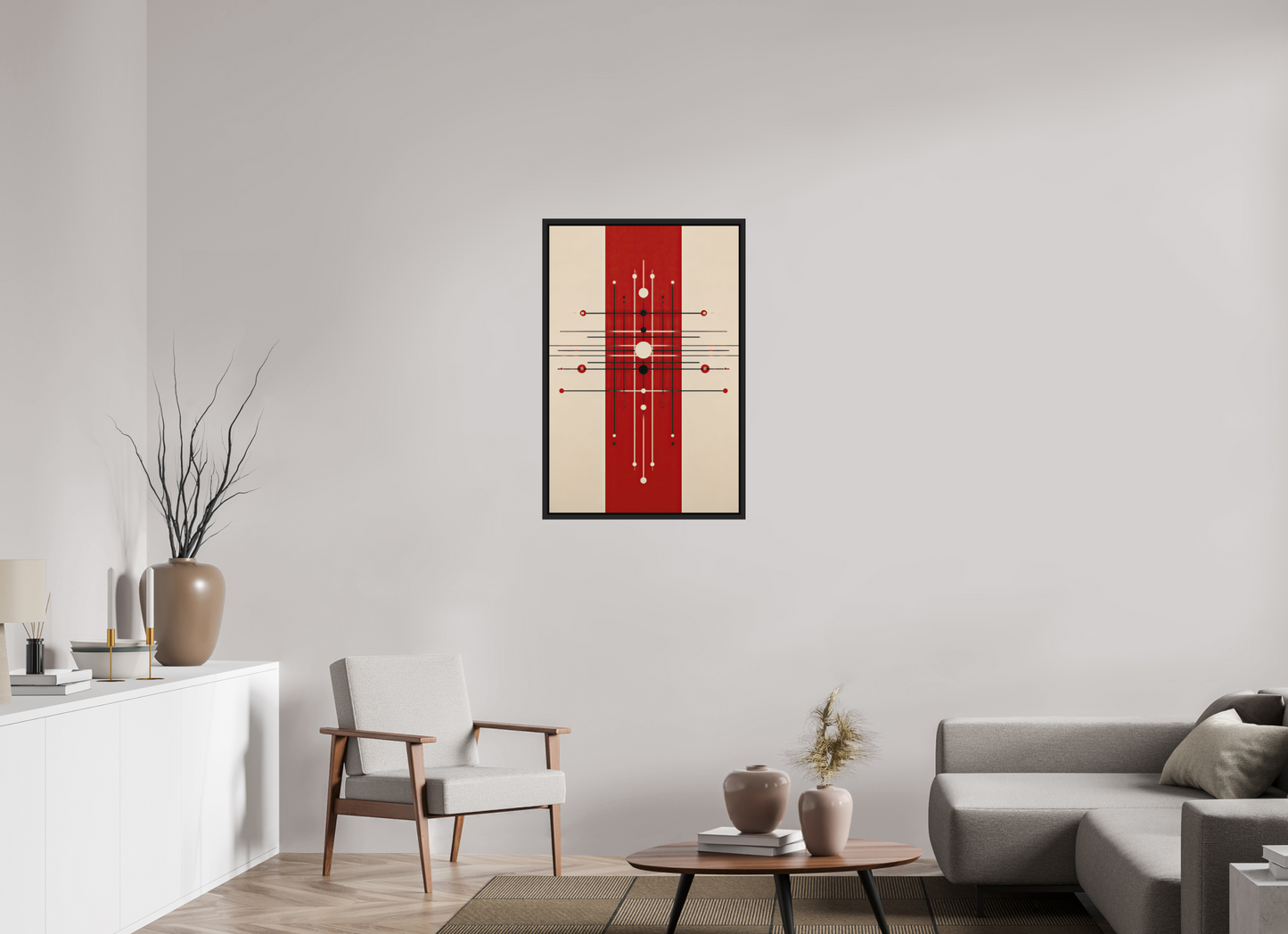 24 x 36.4″, Photo Print on Aluminum Backing with boarder Red Line