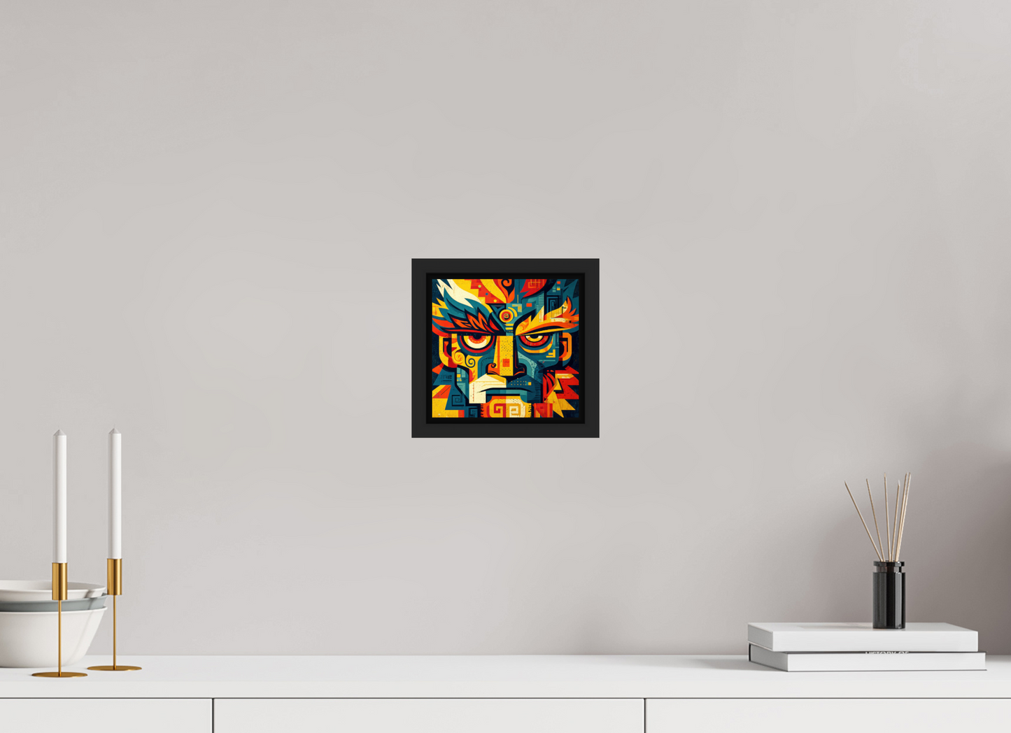 6.3 x 6″, Fine Art Print on Aluminum Dibond with Boarder Urban Tribal 3