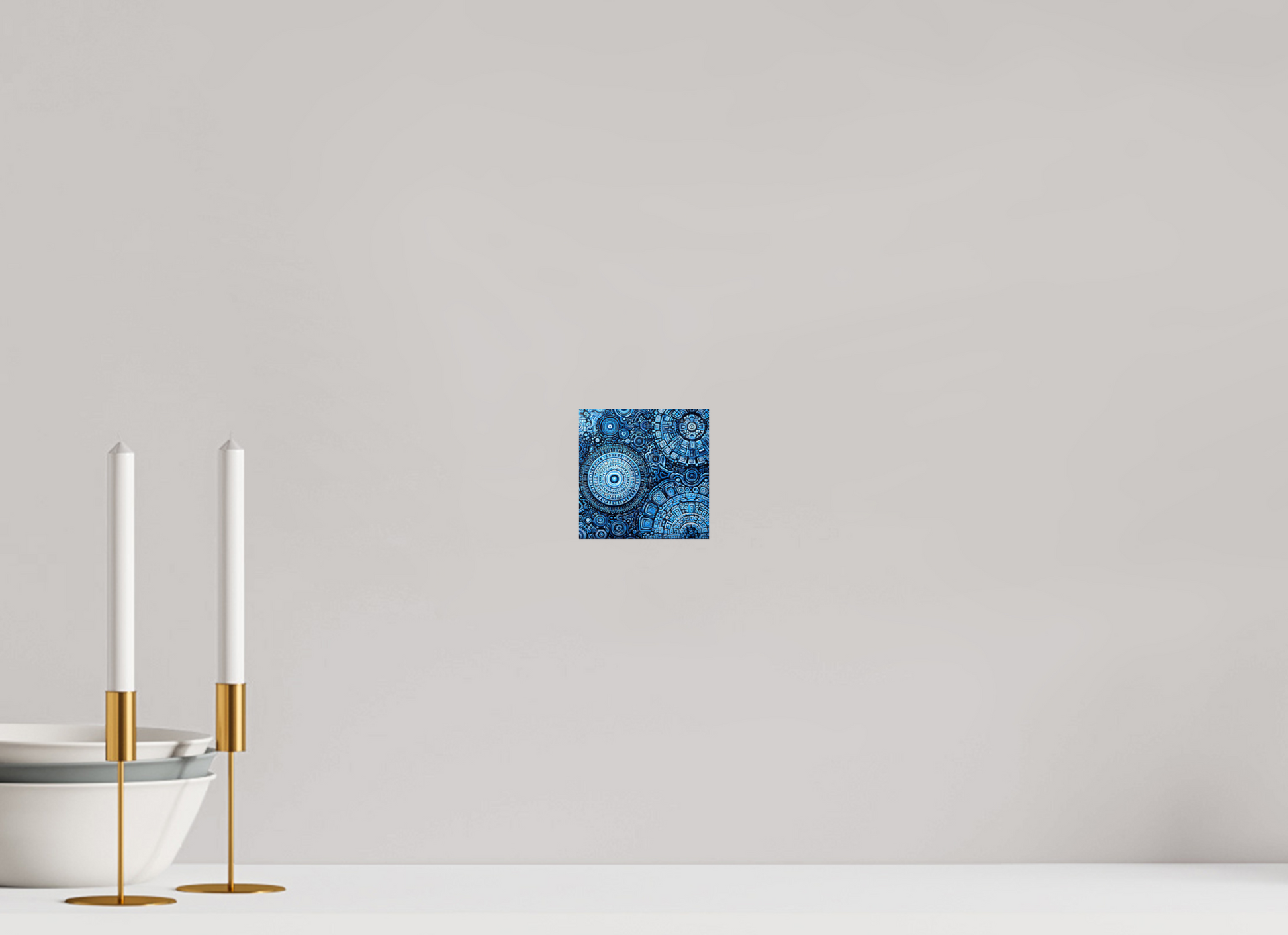 4 x 4″, Fine Art Print On Aluminum Dibond Ancient Blue