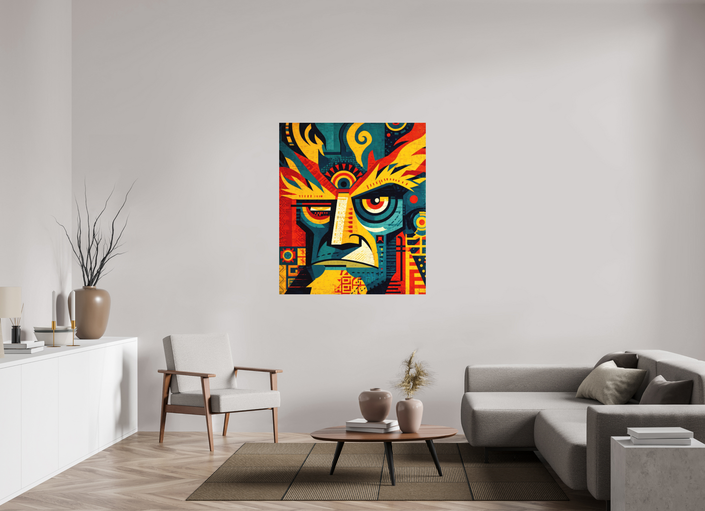 43 x 50.4″, Photo Print on Aluminum Backing Urban Tribal