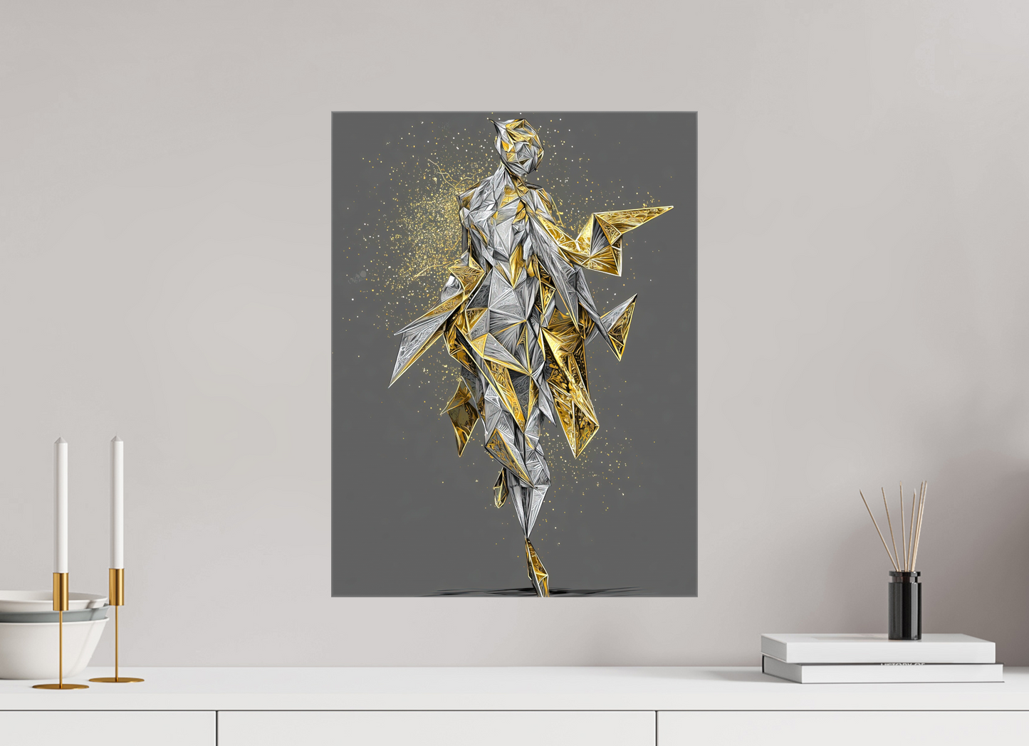 15 x 20″, Glossy Canvas Abstract Woman