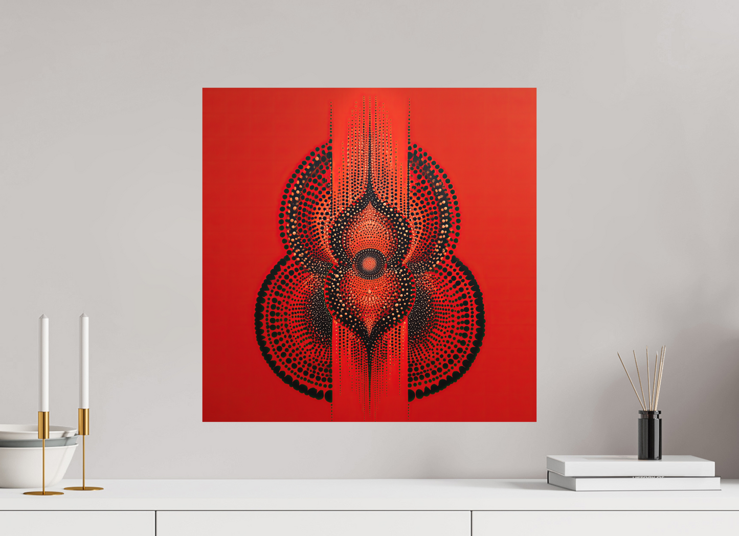 20 x 20″, Photo Print on Aluminum Backing Abstract Gourd