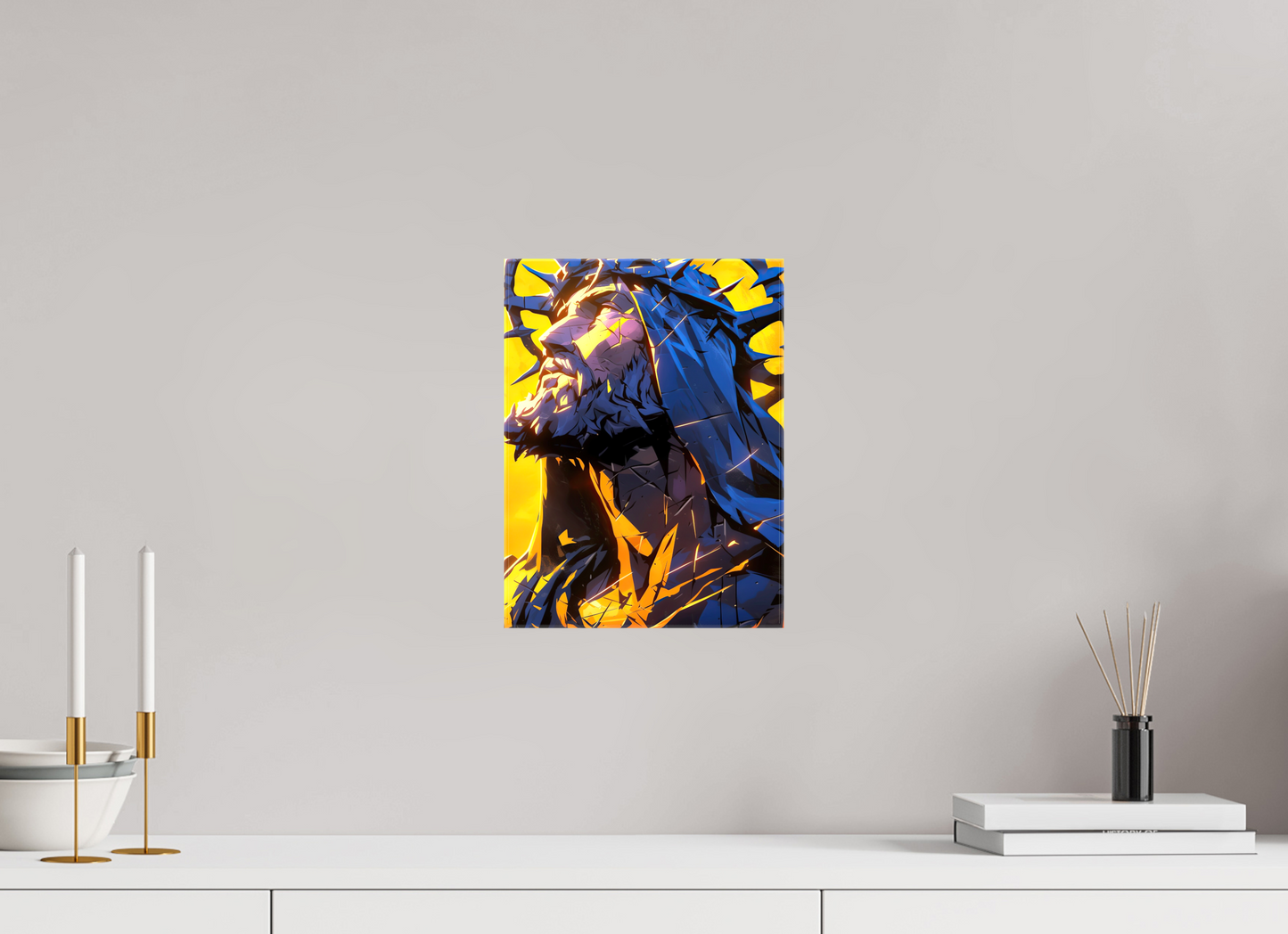 9 x 12″, Glossy Canvas Jesus