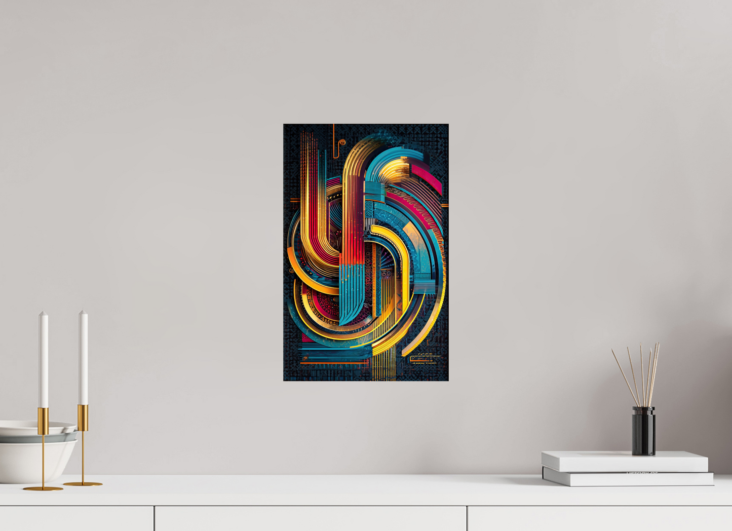 10 x 15.6″, Fine Art Print On Aluminum Dibond Abstract Jazz 2