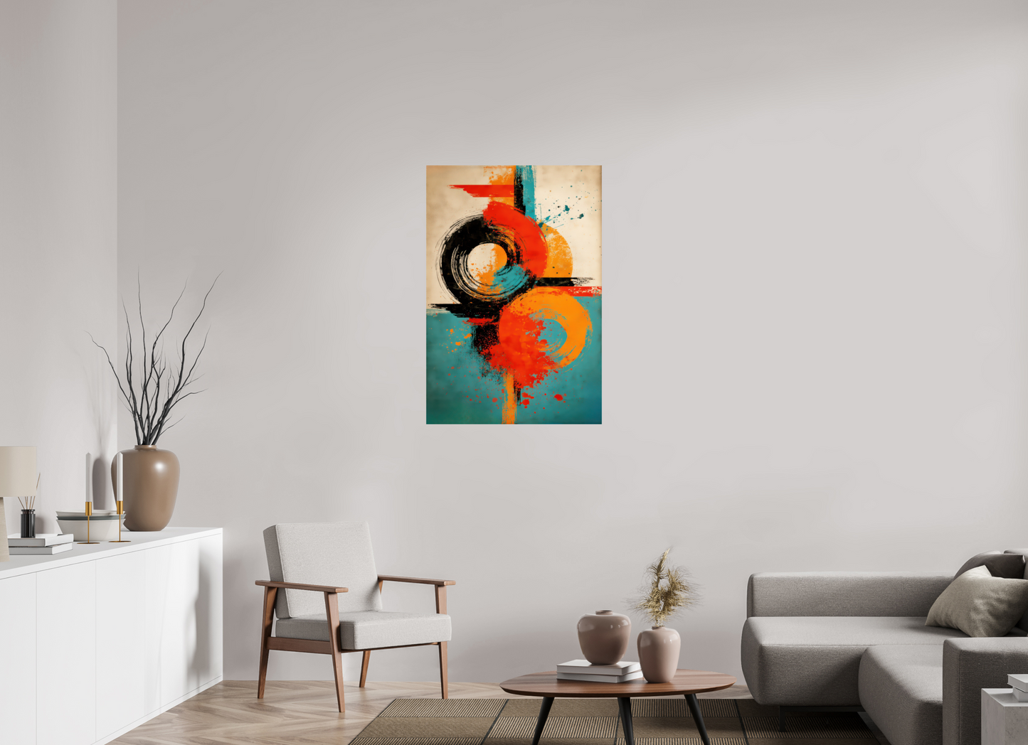 28 x 41.3″, Fine Art Print On Aluminum Dibond Abstract Traffic Sign