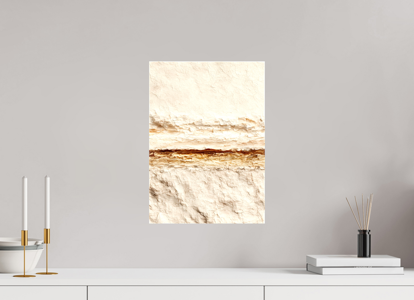 ISO A3 (29,7 x 42 cm), Glossy Canvas Desert Line