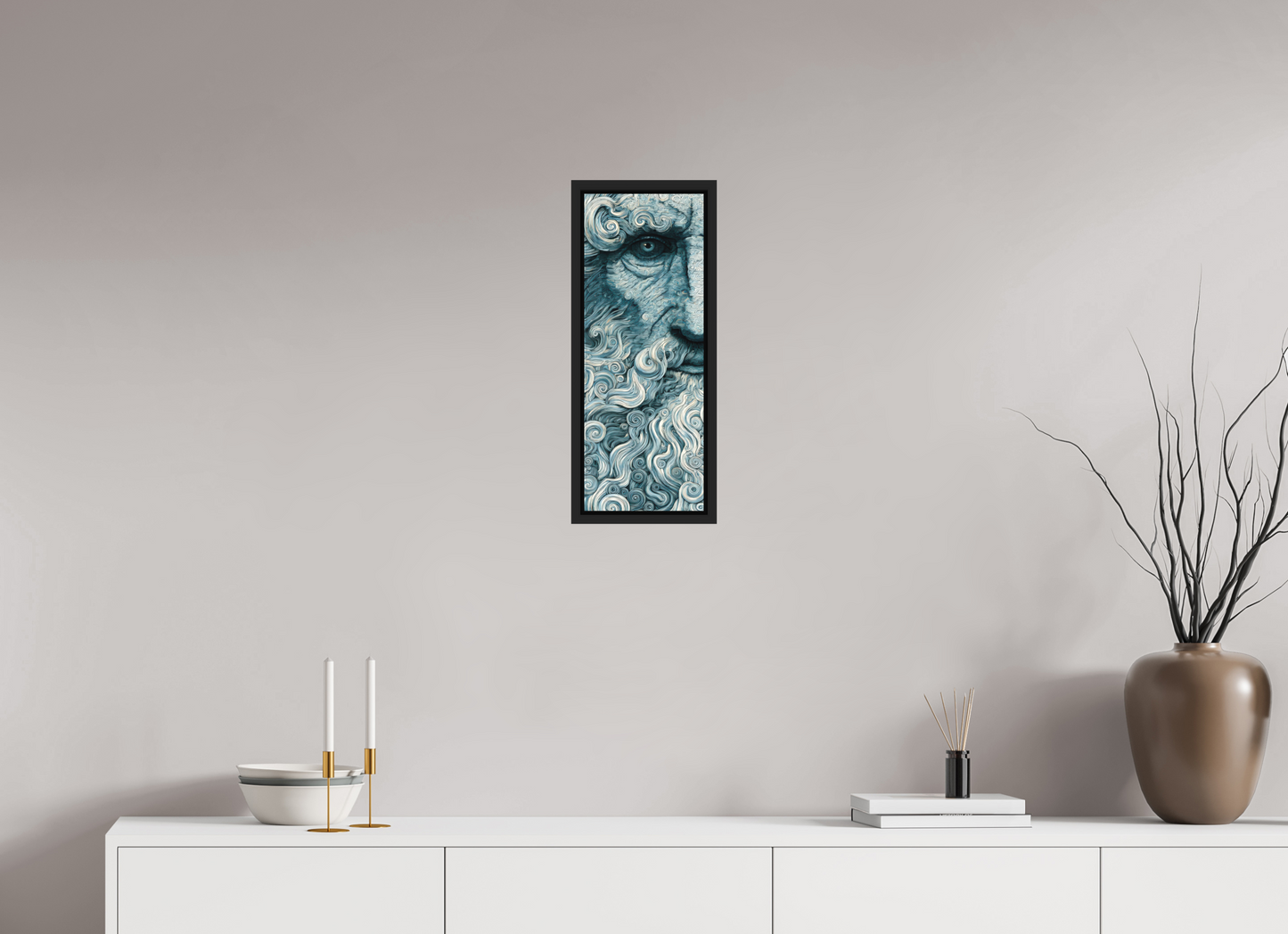 8 x 21.2″, Photo Print on Aluminum Backing with boarder Philosopher