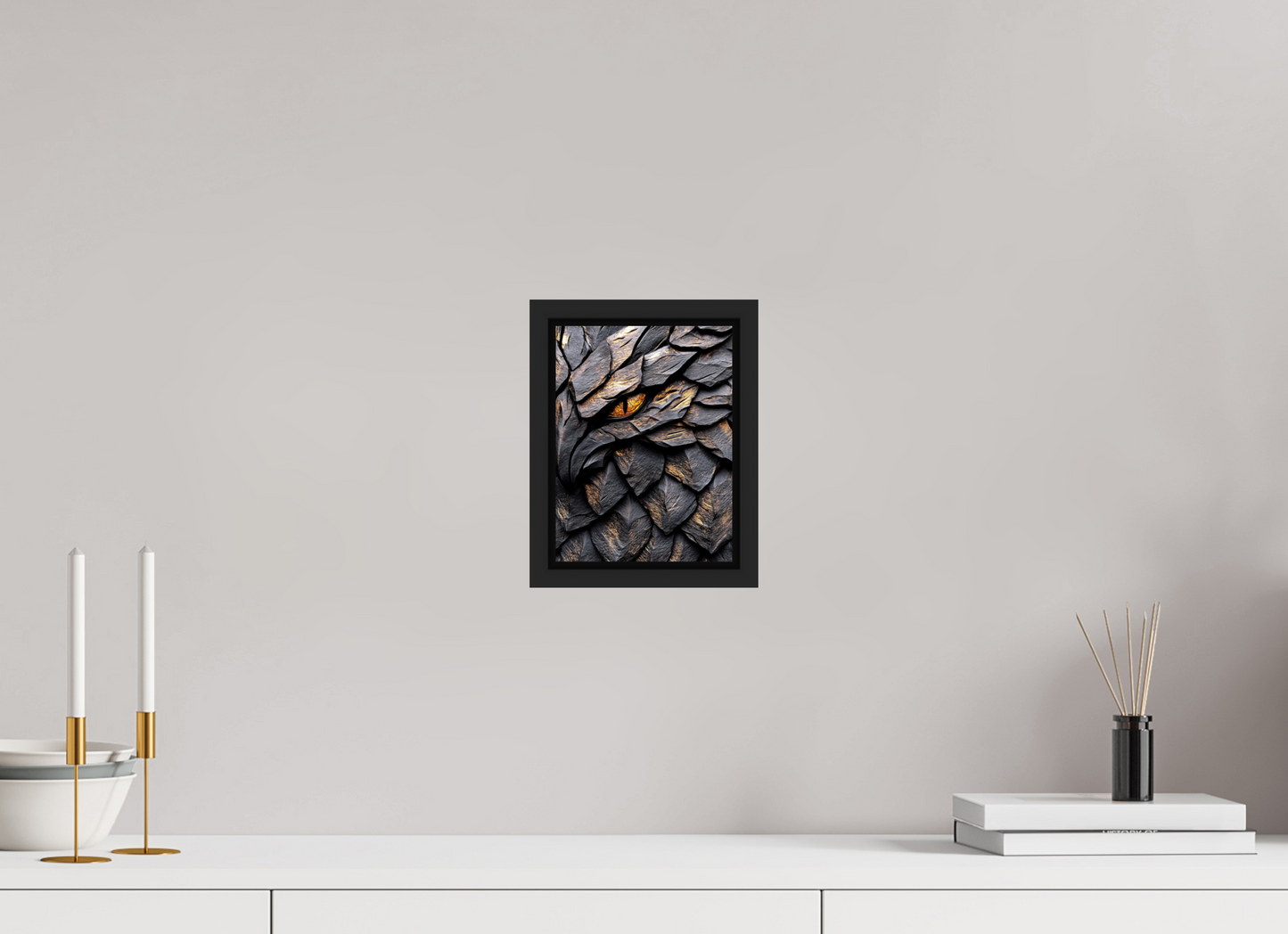 6 x 8″, Fine Art Print on Aluminum Dibond with Boarder Wooden Eagle