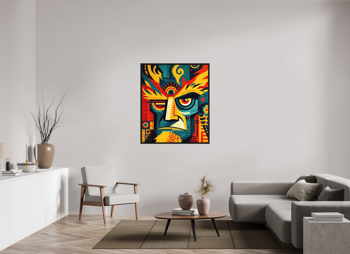 39 x 45.7″, Photo Print on Aluminum Backing with boarder Urban Tribal
