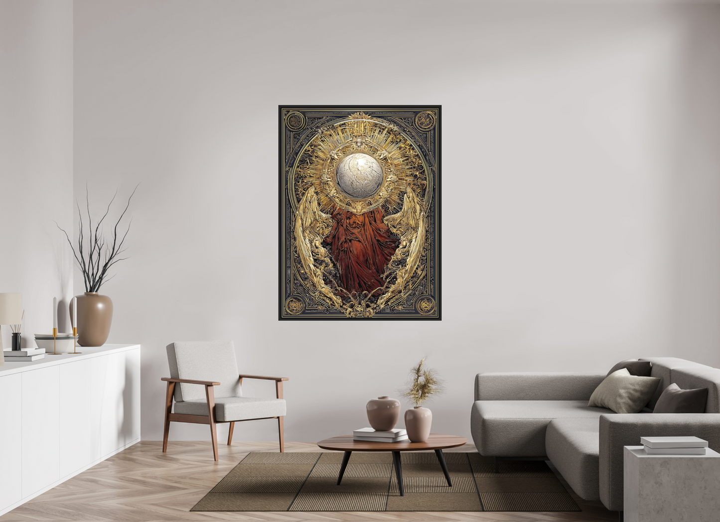 45 x 60″, Photo Print on Aluminum Backing with boarder Abstract Angel
