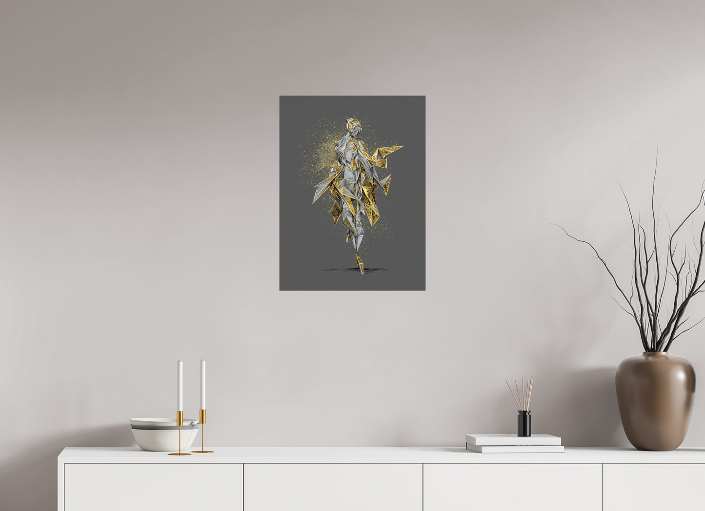 18 x 24″, Fine Art Print On Aluminum Dibond Abstract Woman