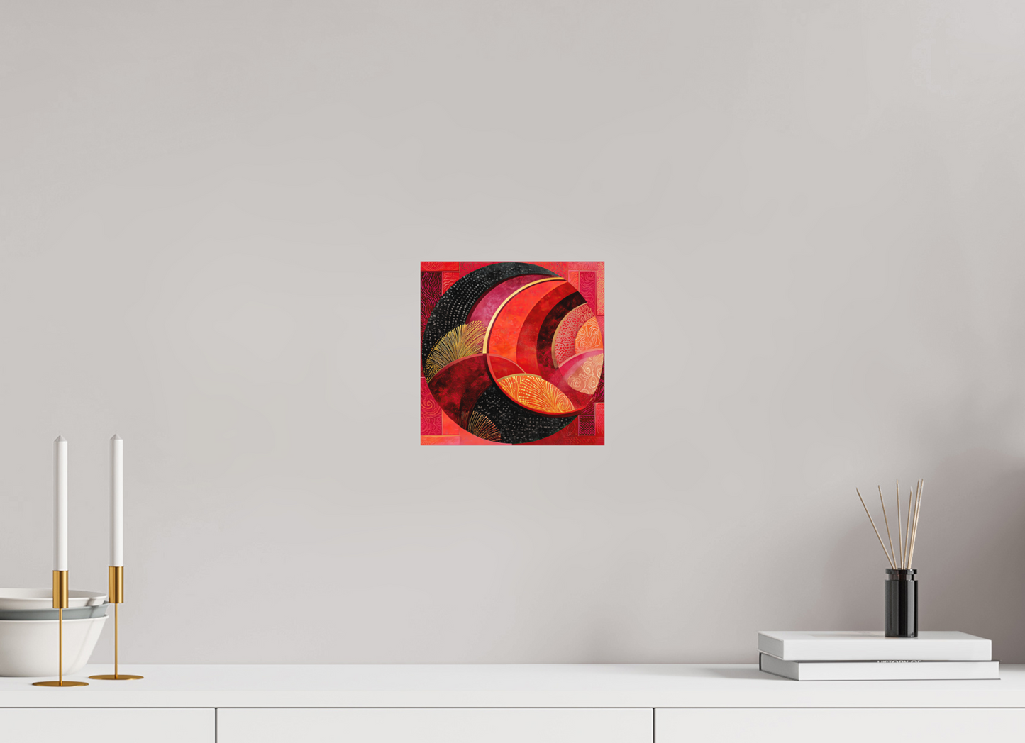 8 x 8″, Photo Print on Aluminum Backing Art Deco Circle