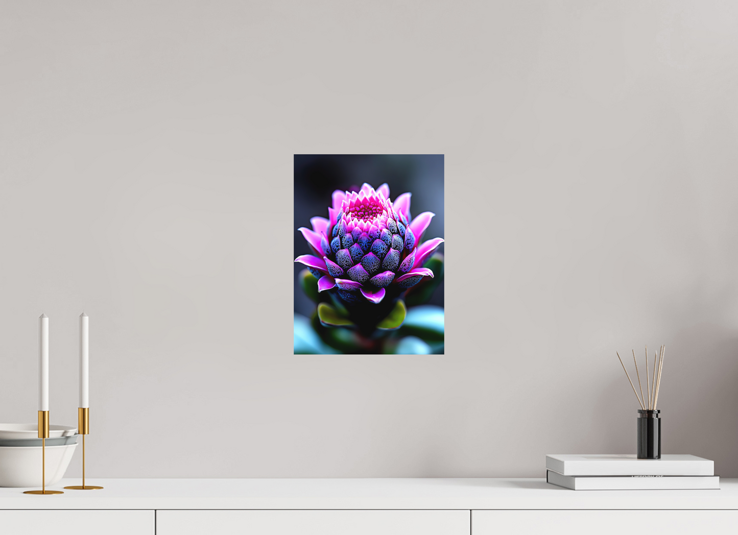 9 x 12″, Photo Print on Aluminum Backing Pink Bud Flower