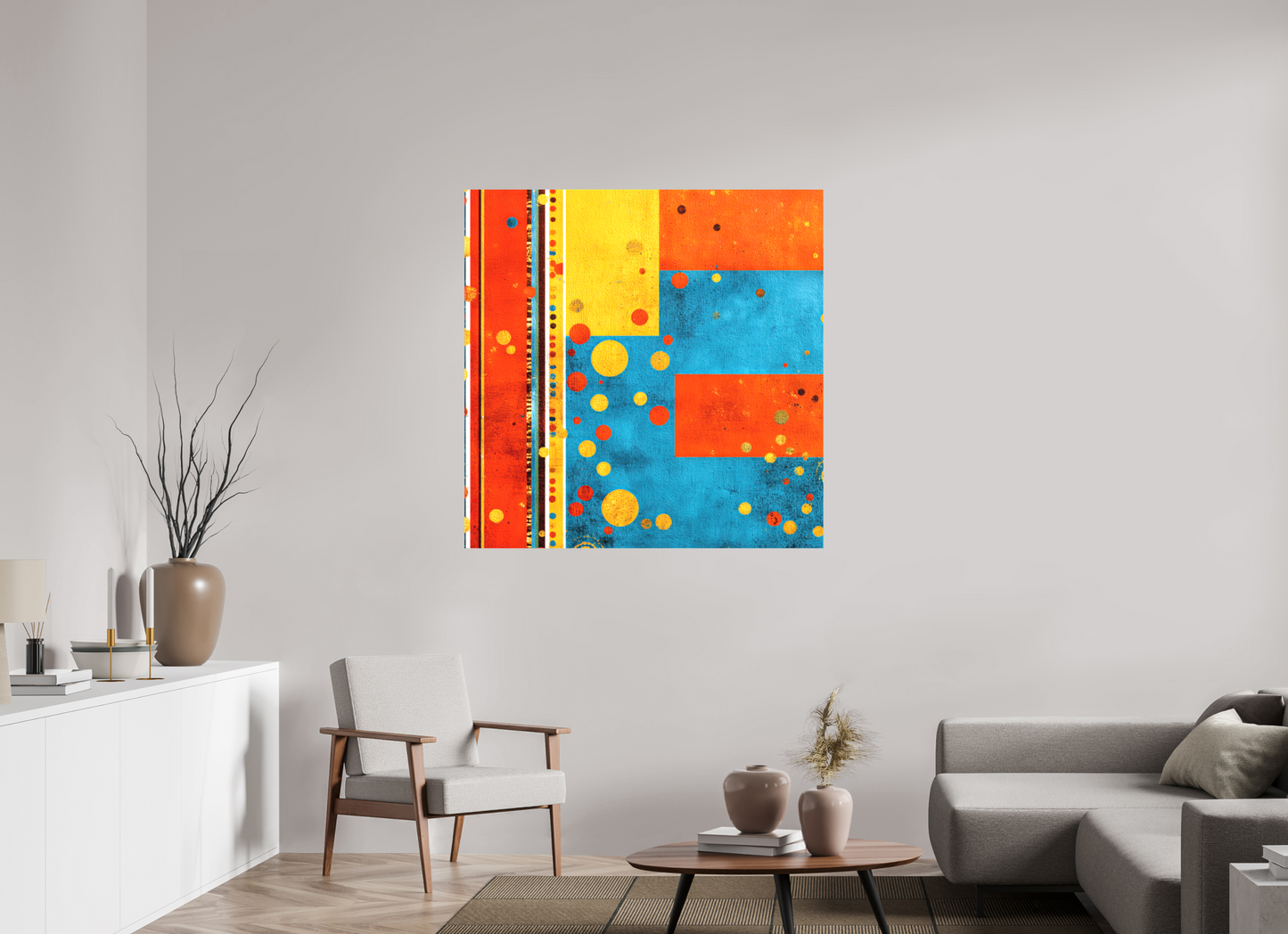 45 x 45″, Textile on Canvas Play Mat