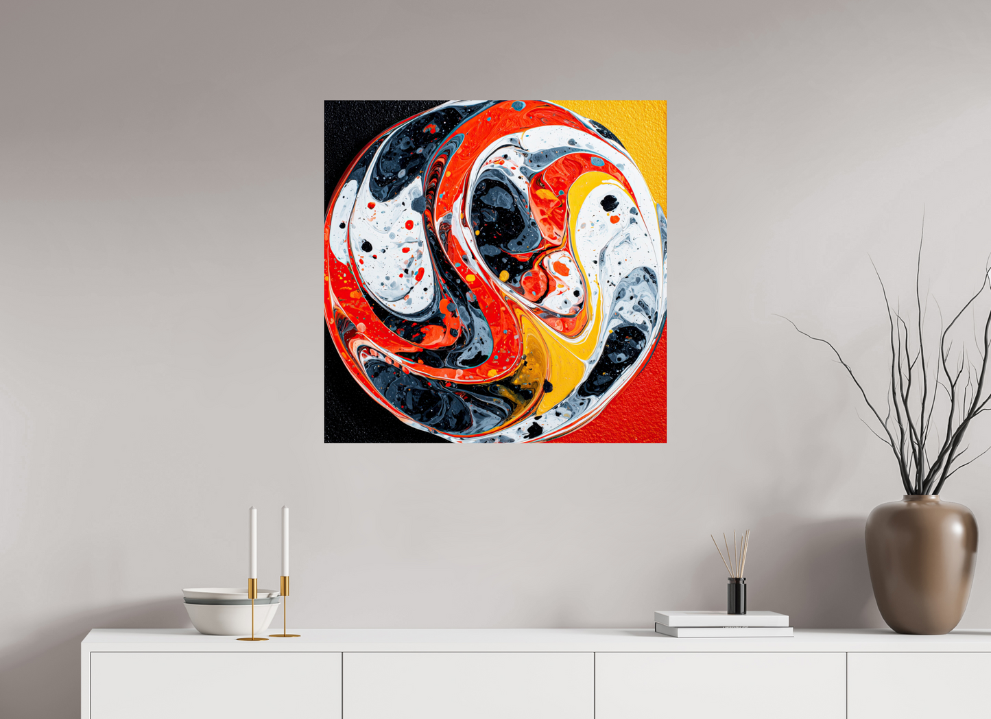 30 x 30″, Fine Art Print On Aluminum Dibond Marble