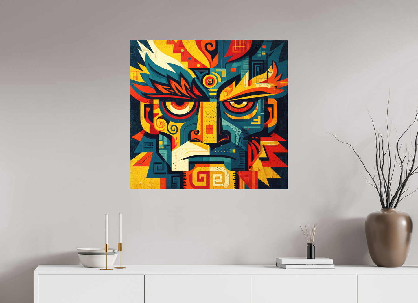 32.7 x 31″, Photo Print on Aluminum Backing Urban Tribal 3
