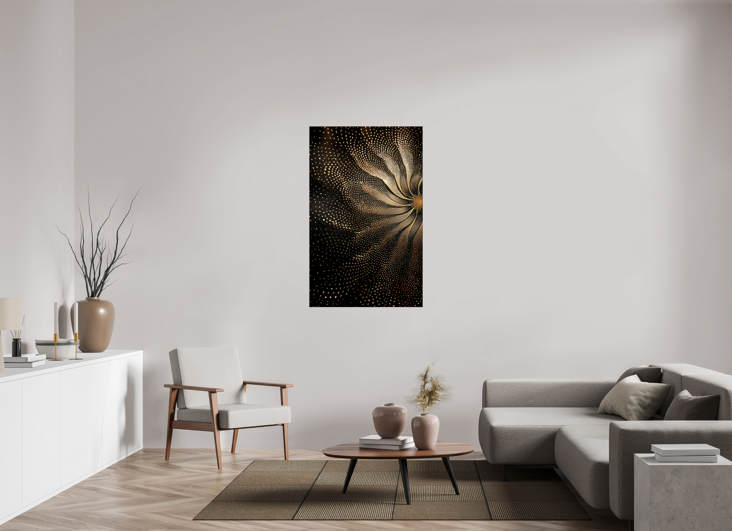 32 x 51″, Fine Art Print On Aluminum Dibond Sunflower