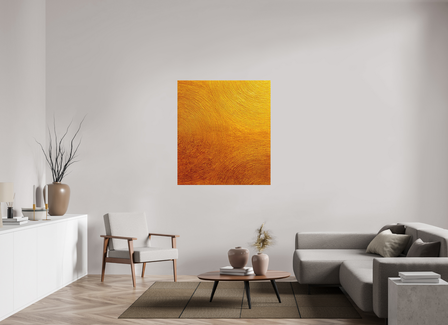 43 x 48.3″, Photo Print on Aluminum Backing Desert Circles