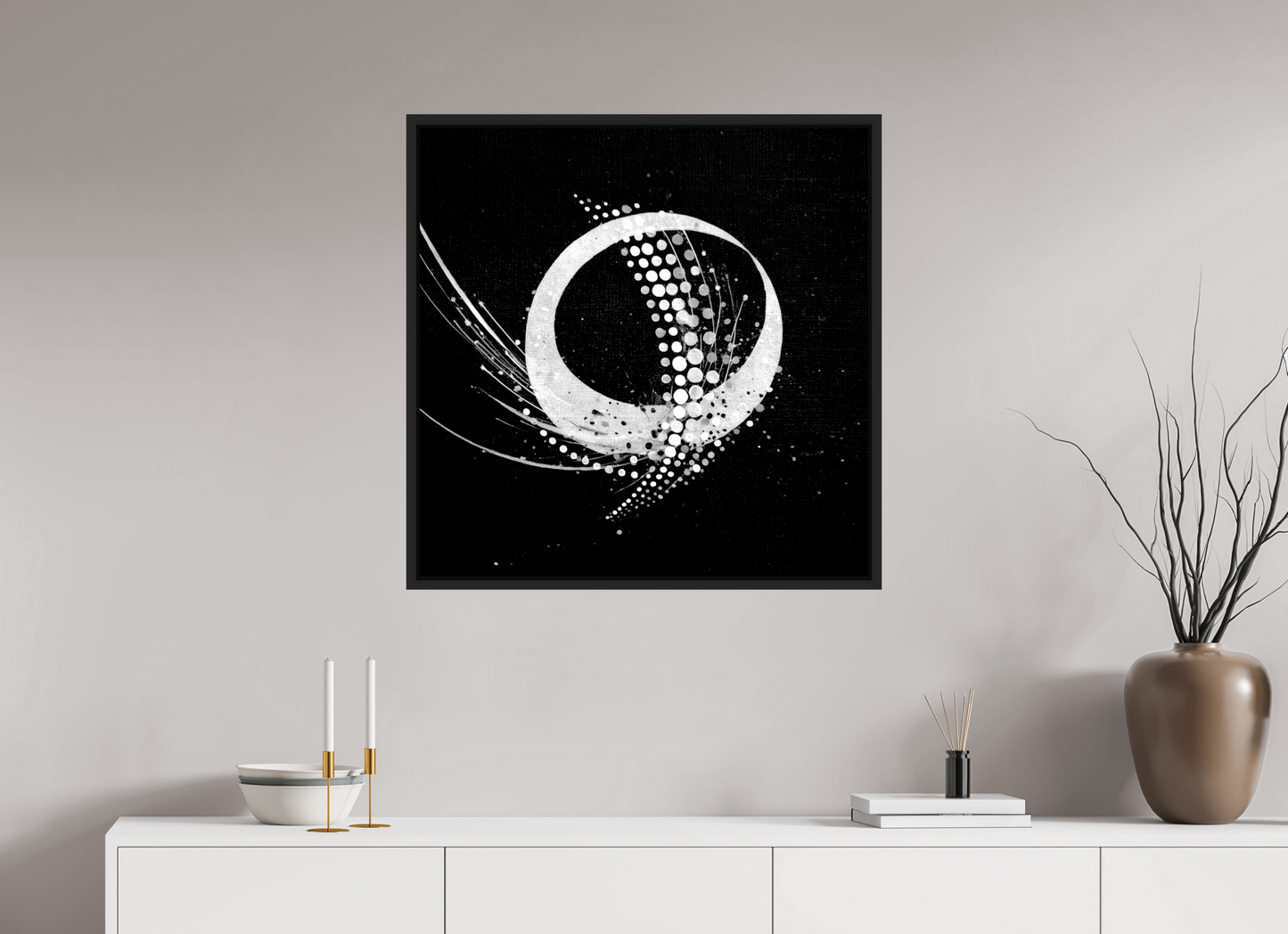 30 x 30″, Fine Art Print on Aluminum Dibond with Boarder Sputnik