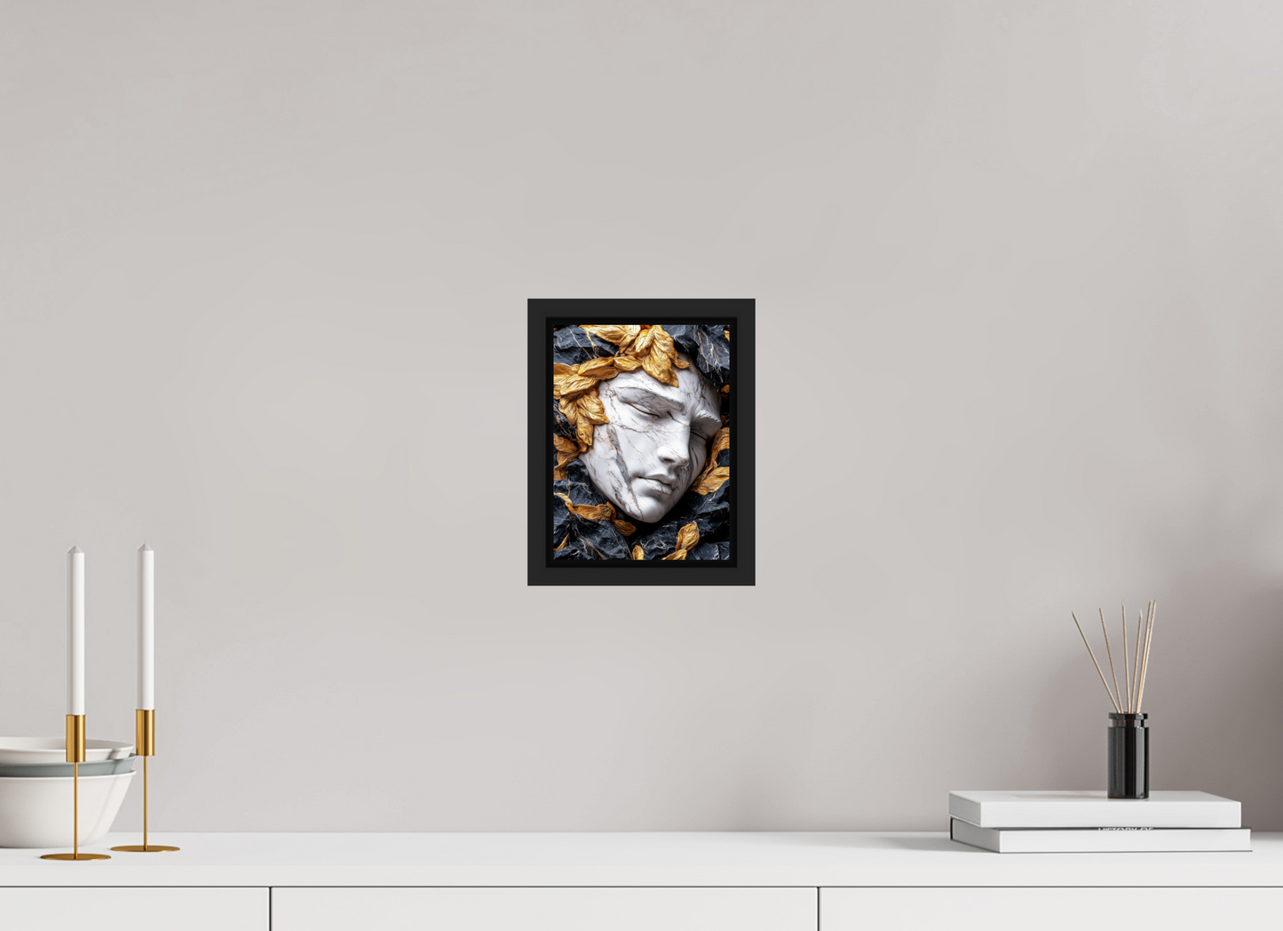 6 x 8″, Fine Art Print on Aluminum Dibond with Boarder Marble Face