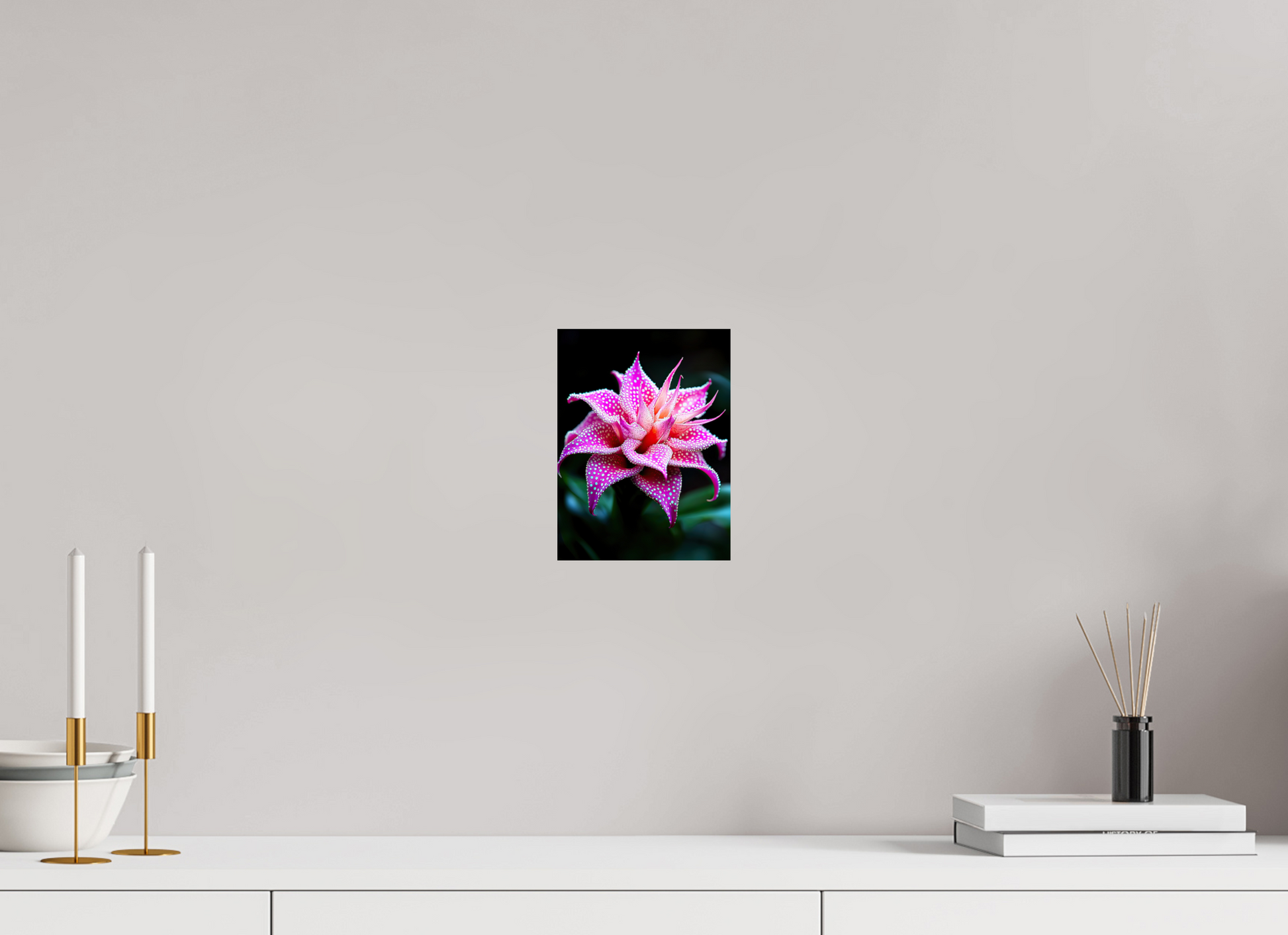 6 x 8″, Fine Art Print On Aluminum Dibond Pink Mushroom Flower