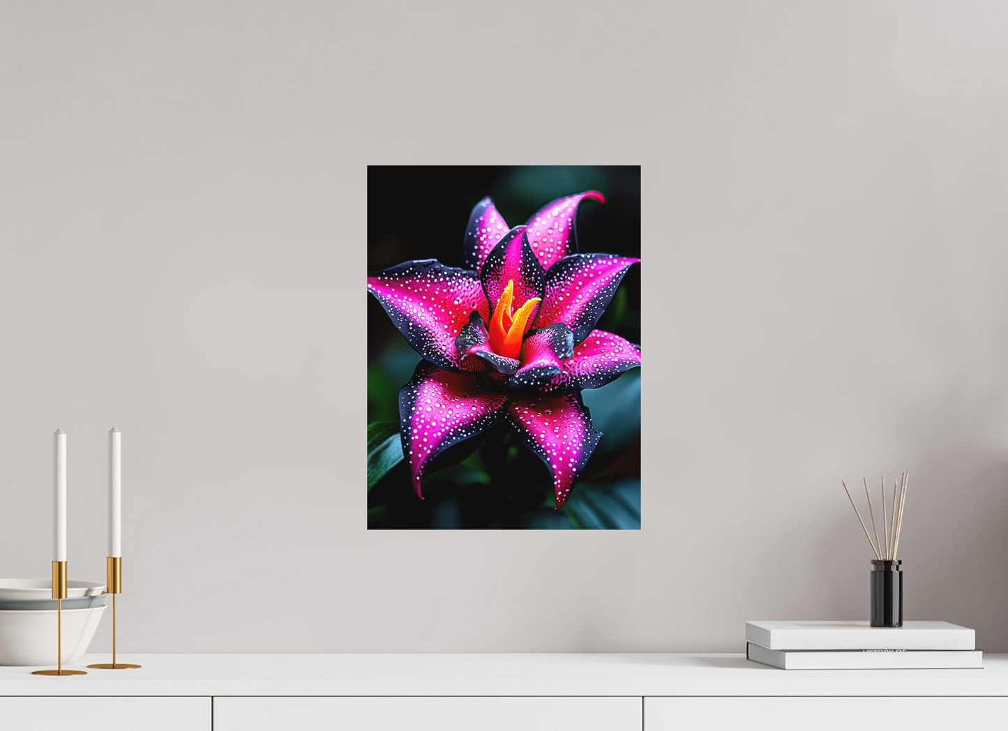 12 x 16″, Photo Print on Aluminum Backing Pink Poison Flower