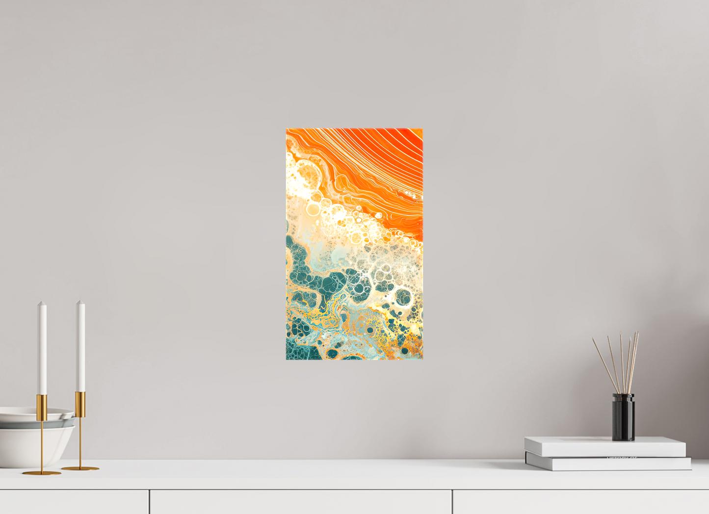 8 x 13.7″, Glossy Canvas Abstract Desert Beach