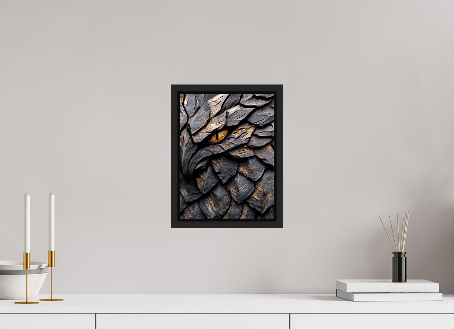 9 x 12″, Fine Art Print on Aluminum Dibond with Boarder Wooden Eagle