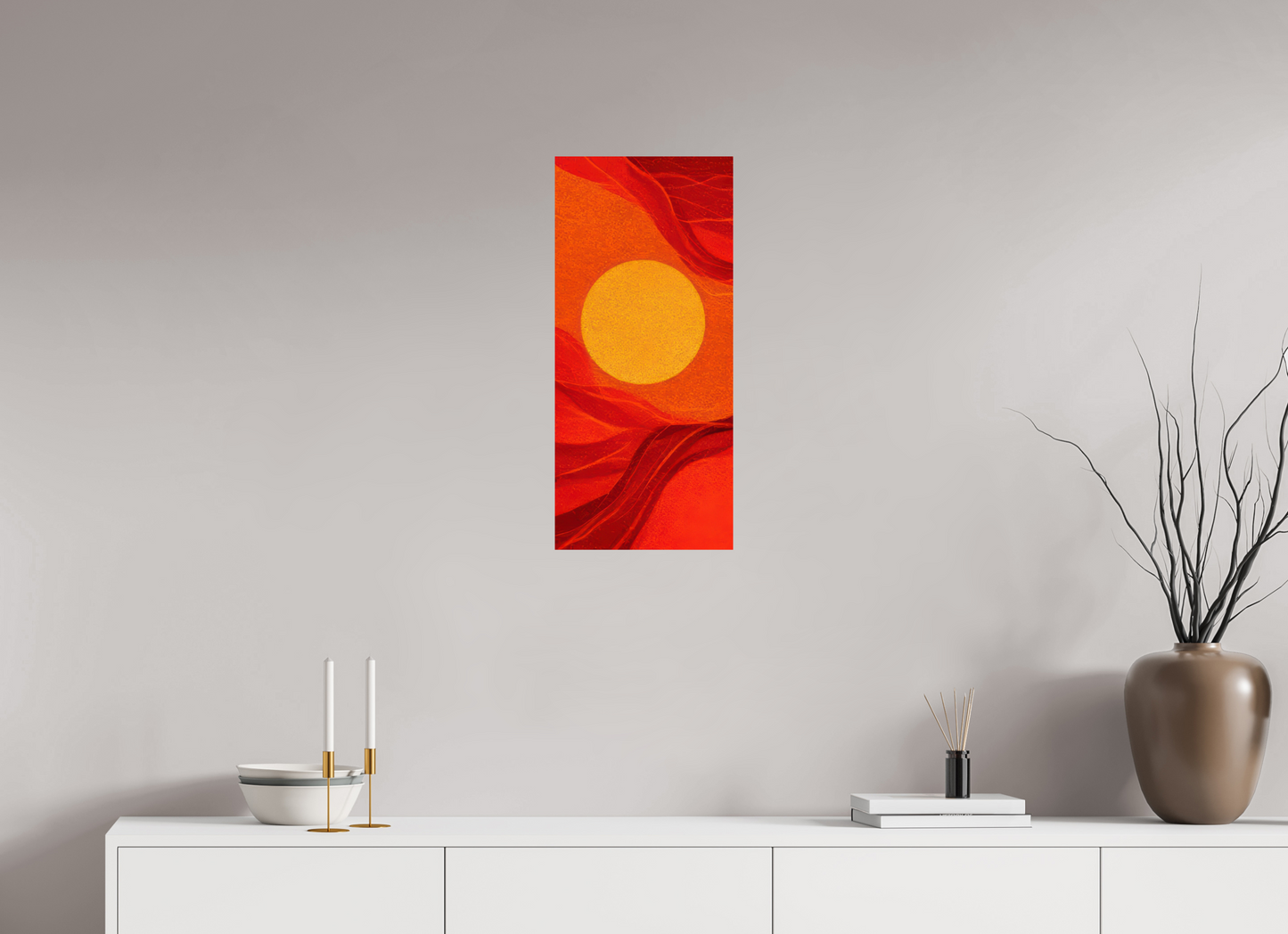 12 x 26.5″, Fine Art Print On Aluminum Dibond Abstract Desert Eye