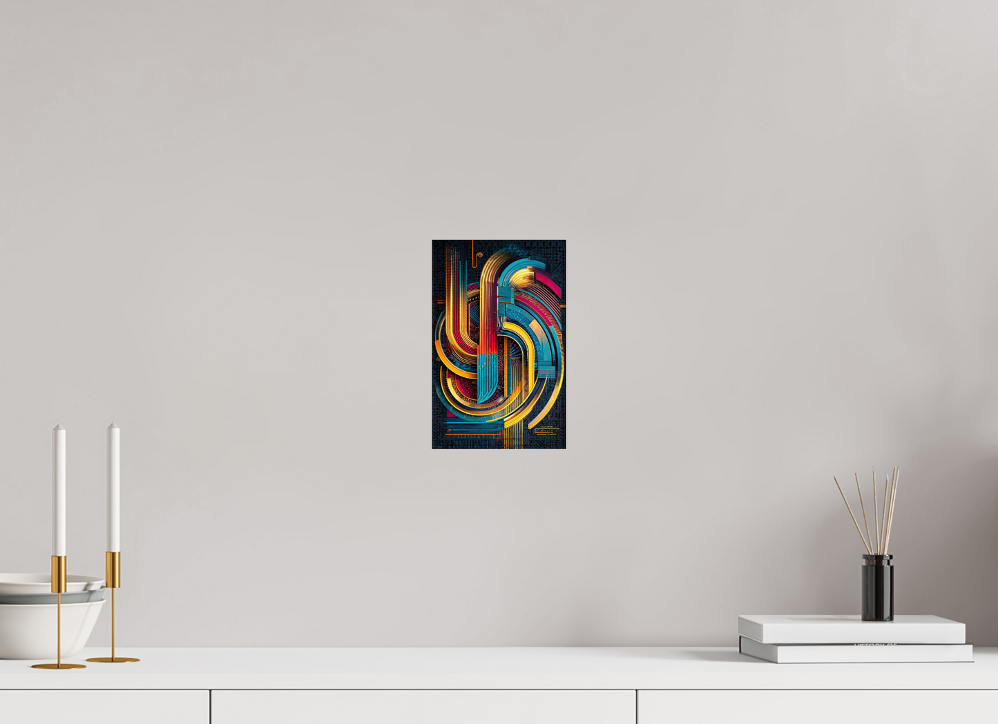 6 x 9.3″, Fine Art Print On Aluminum Dibond Abstract Jazz 2