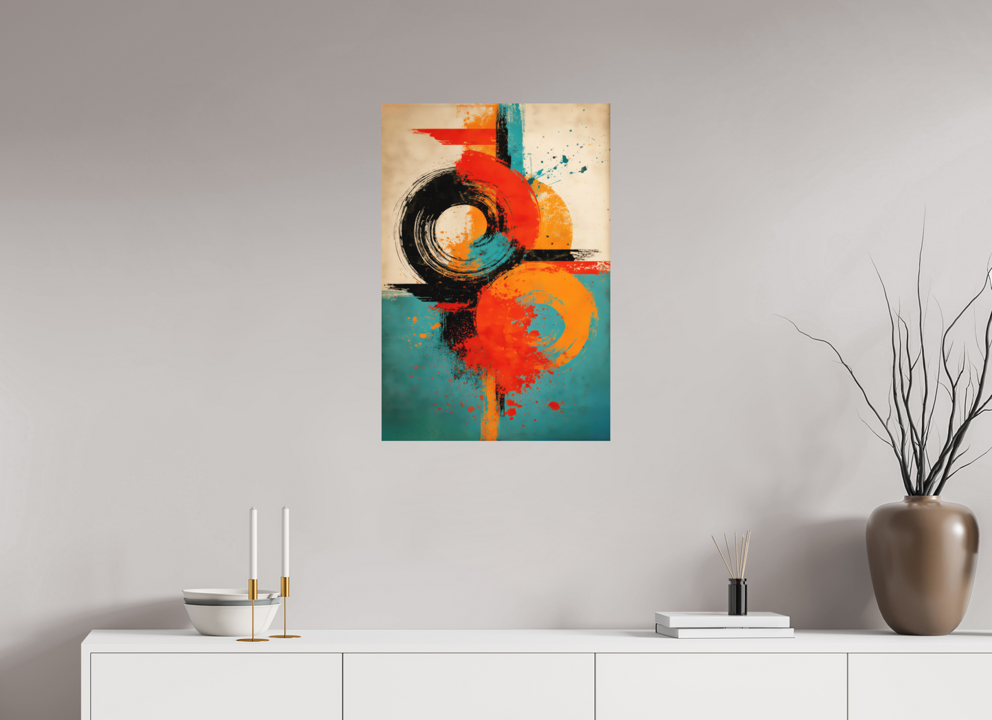 20 x 29.5″, Photo Print on Aluminum Backing Abstract Traffic Sign