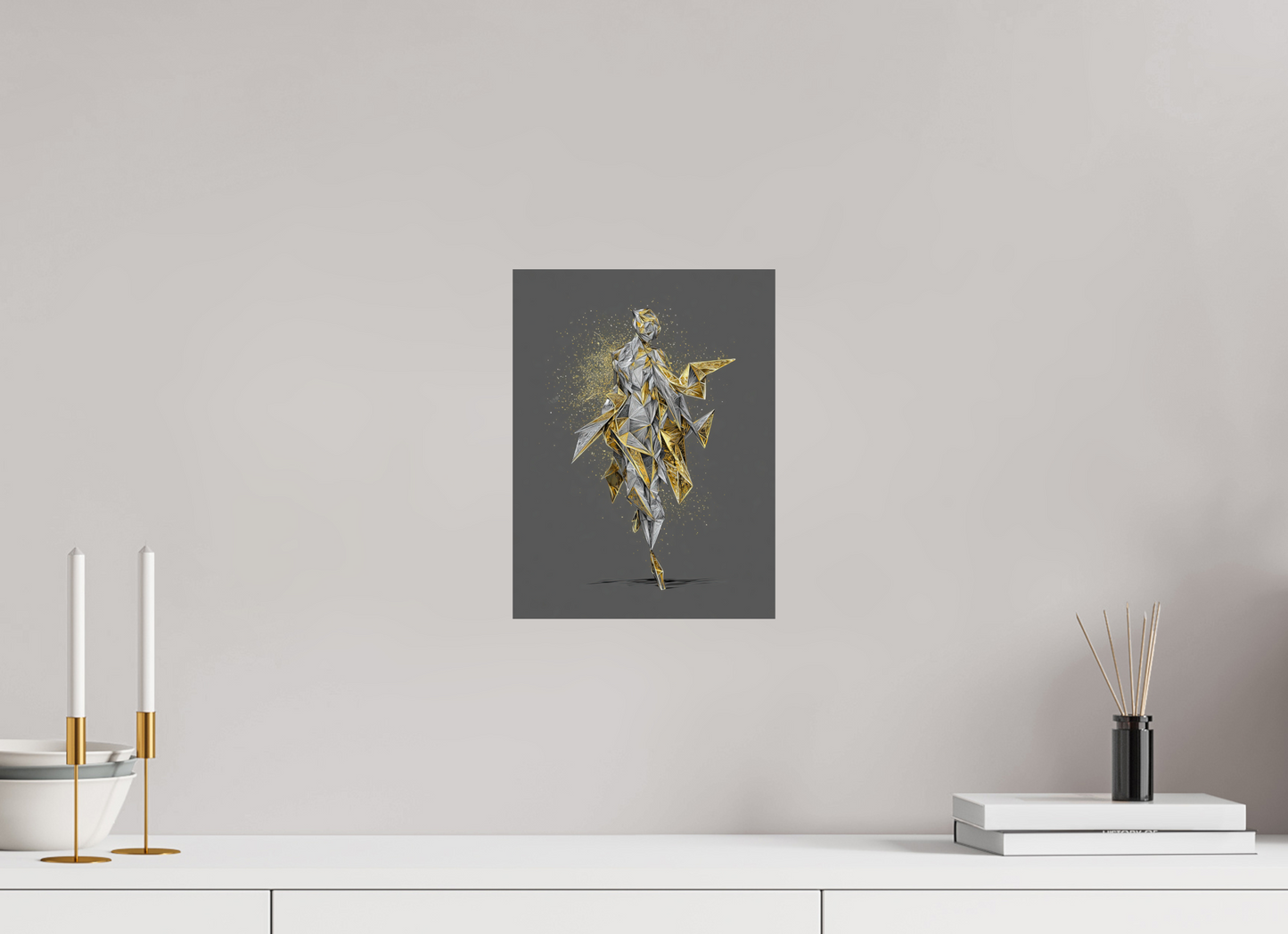 9 x 12″, Fine Art Print On Aluminum Dibond Abstract Woman