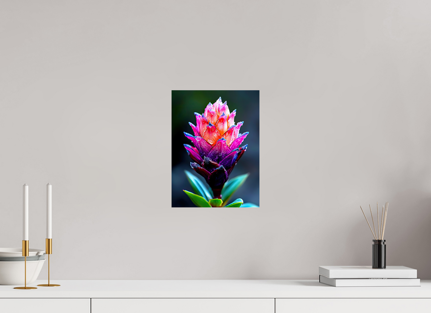 9 x 12″, Fine Art Print On Aluminum Dibond Tropical Pinecone Flower