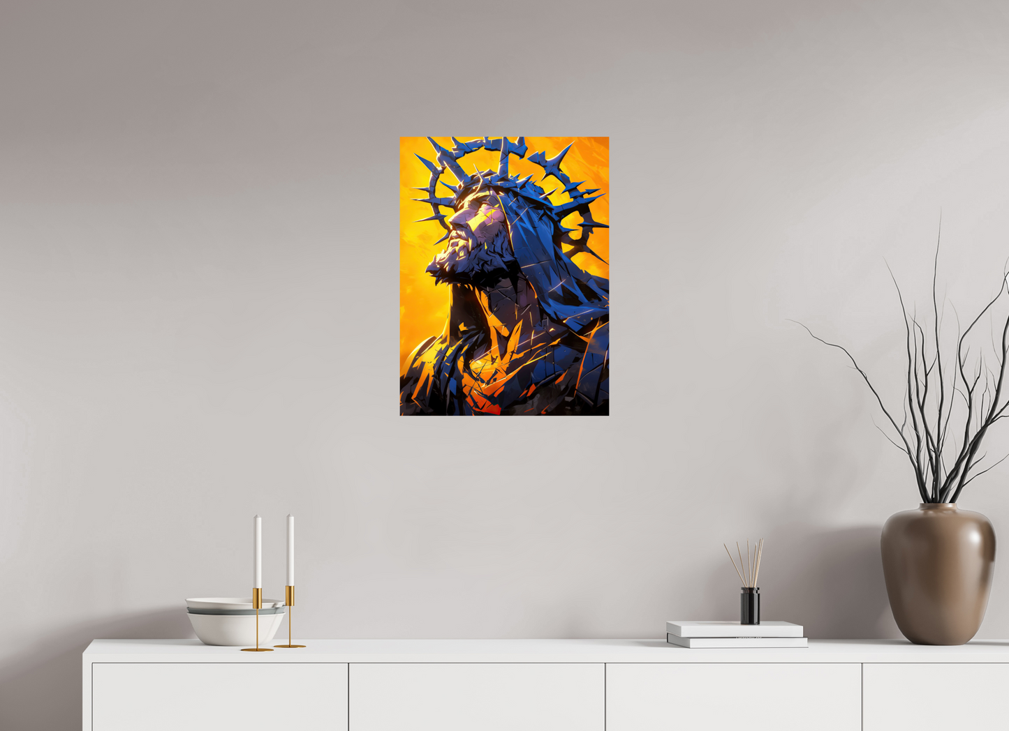 18 x 24″, Fine Art Print On Aluminum Dibond Jesus