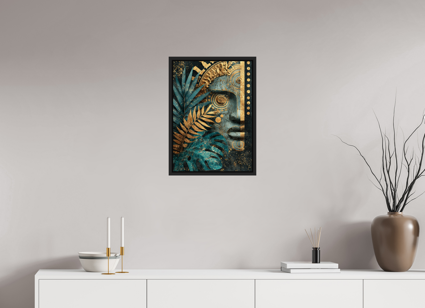 16 x 22.3″, Fine Art Print on Aluminum Dibond with Boarder Ancient Face 1