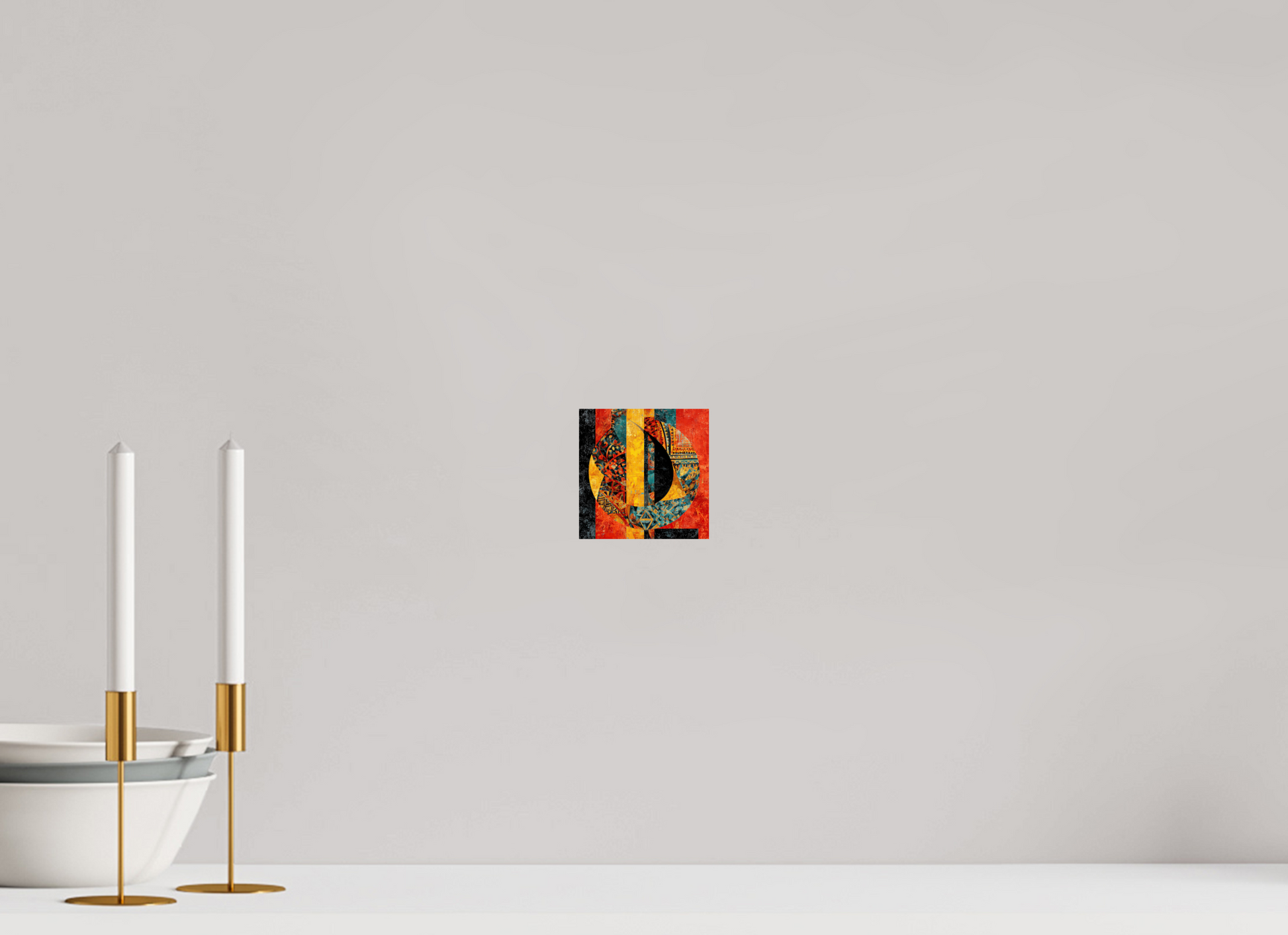 4 x 4″, Fine Art Print On Aluminum Dibond Tribal Circle 2