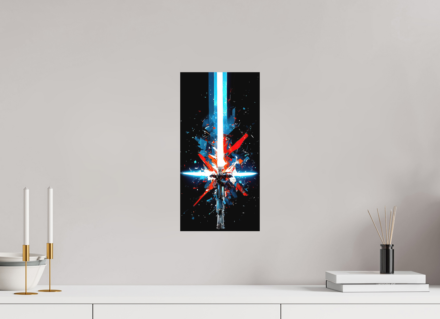 8 x 16″, Photo Print on Aluminum Backing Freedom Lightsaber