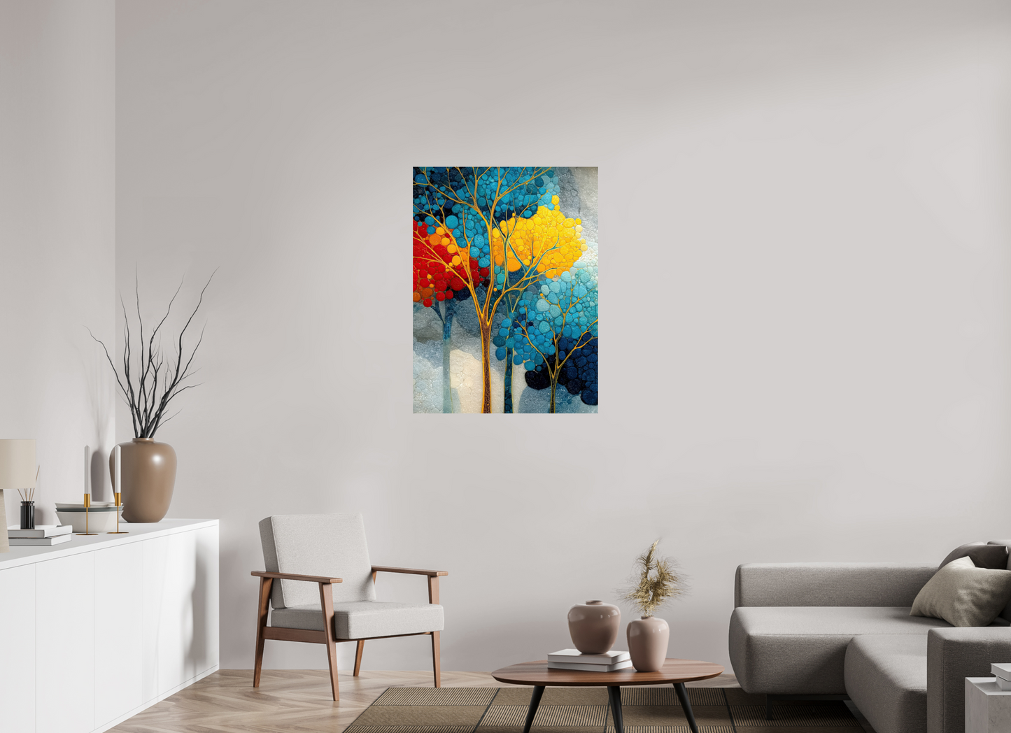 30 x 40″, Fine Art Print On Aluminum Dibond City Trees