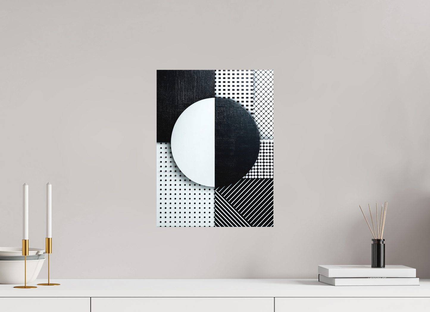 12 x 16.1″, Photo Print on Aluminum Backing Black & White 3