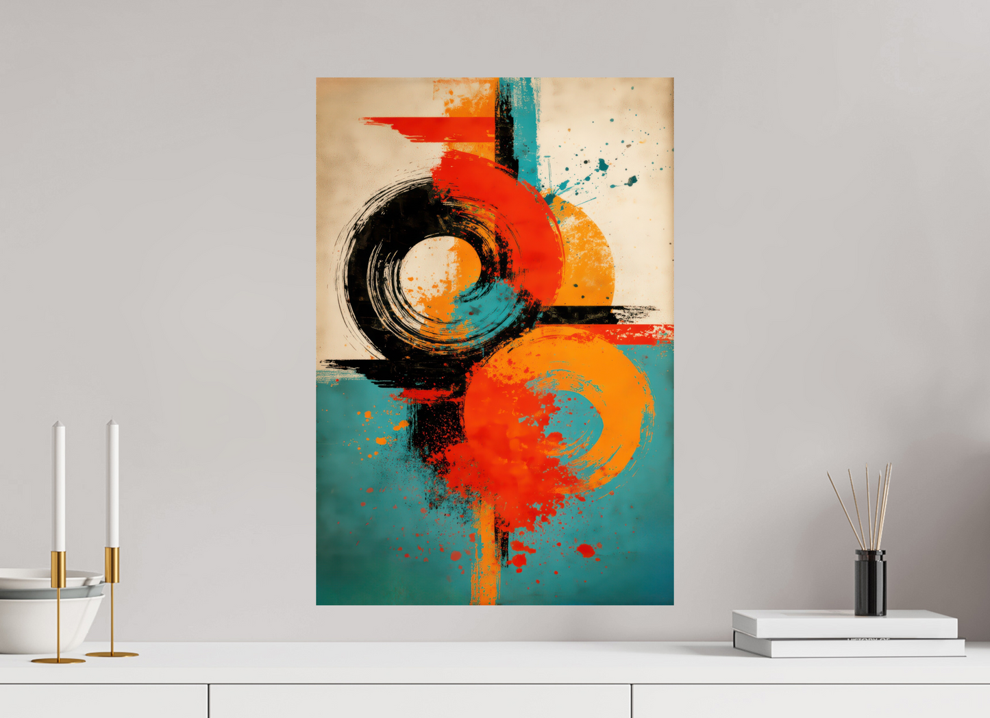 16 x 23.6″, Fine Art Print On Aluminum Dibond Abstract Traffic Sign