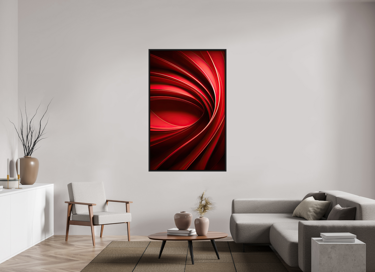 40 x 63.9″, Fine Art Print on Aluminum Dibond with Boarder Red Eye