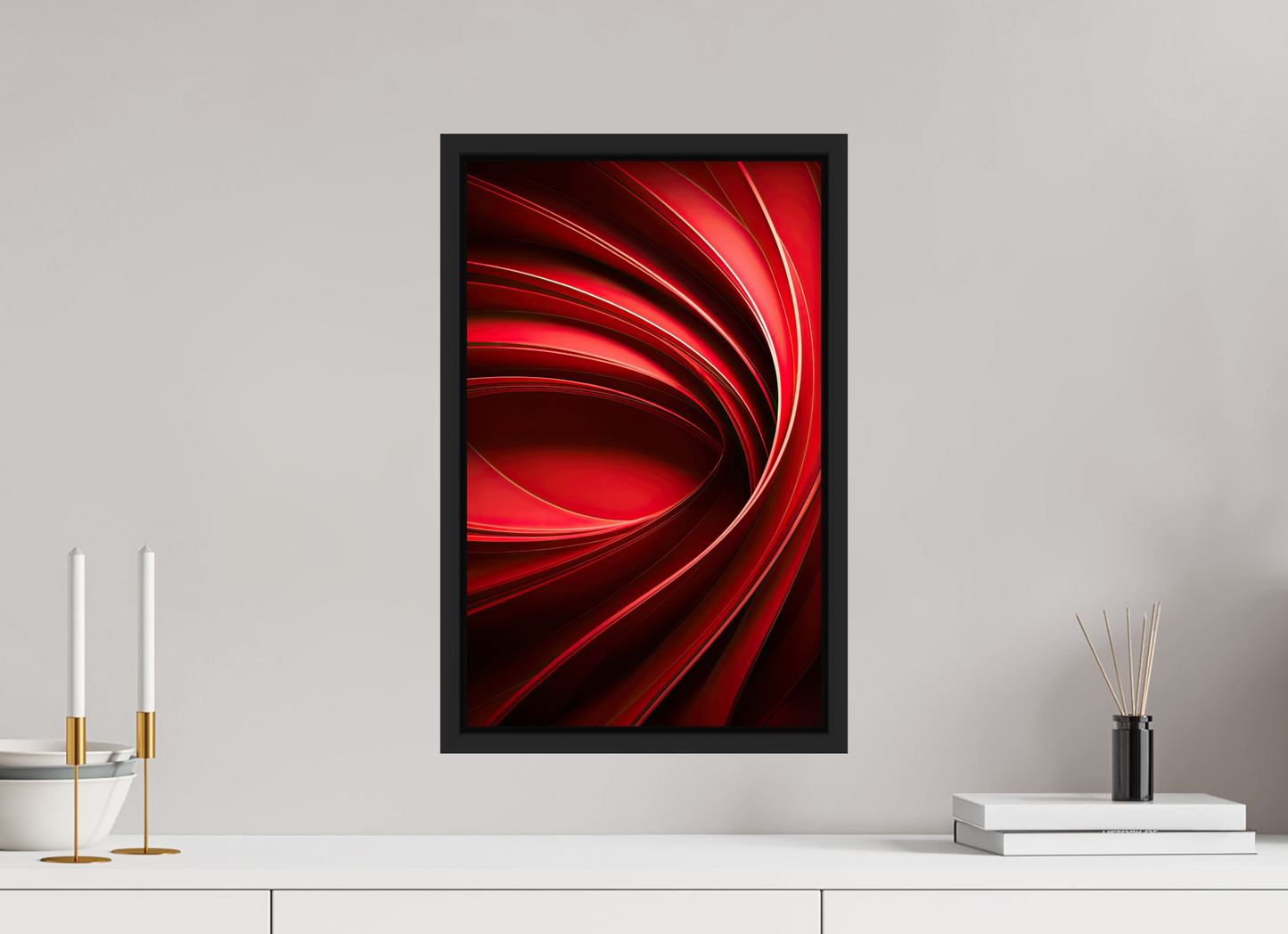 12 x 19.2″, Fine Art Print on Aluminum Dibond with Boarder Red Eye
