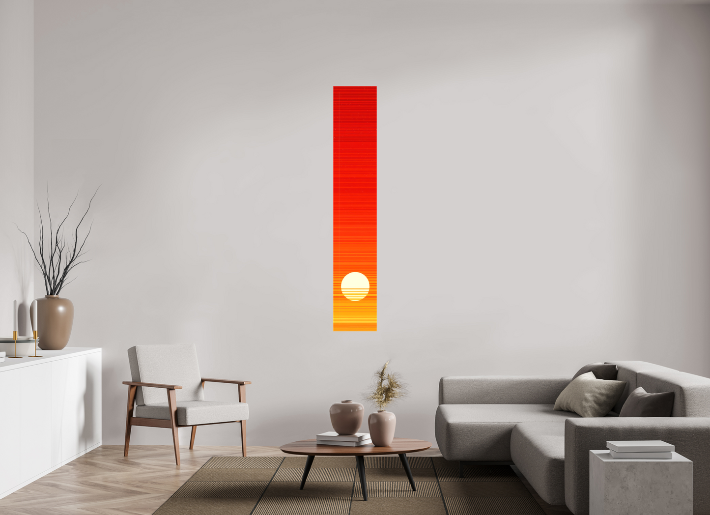 12 x 68.9″, Glossy Canvas Desert Mirage 2