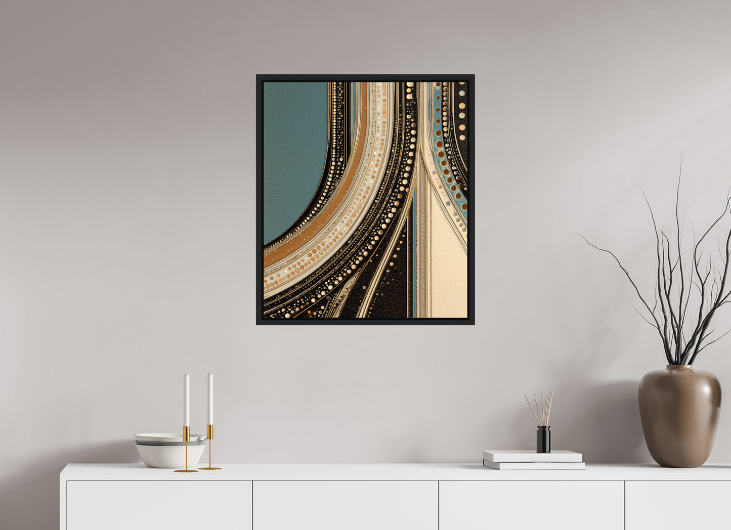 24 x 27.8″, Fine Art Print on Aluminum Dibond with Boarder Flow