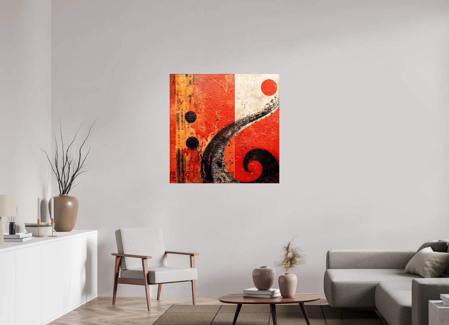 40 x 40″, Fine Art Print On Aluminum Dibond Abstract Musical Note
