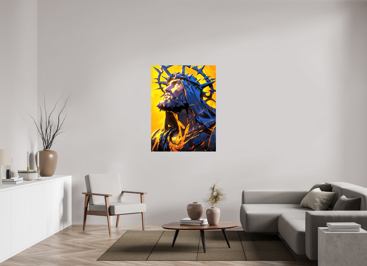 36 x 48″, Glossy Canvas Jesus