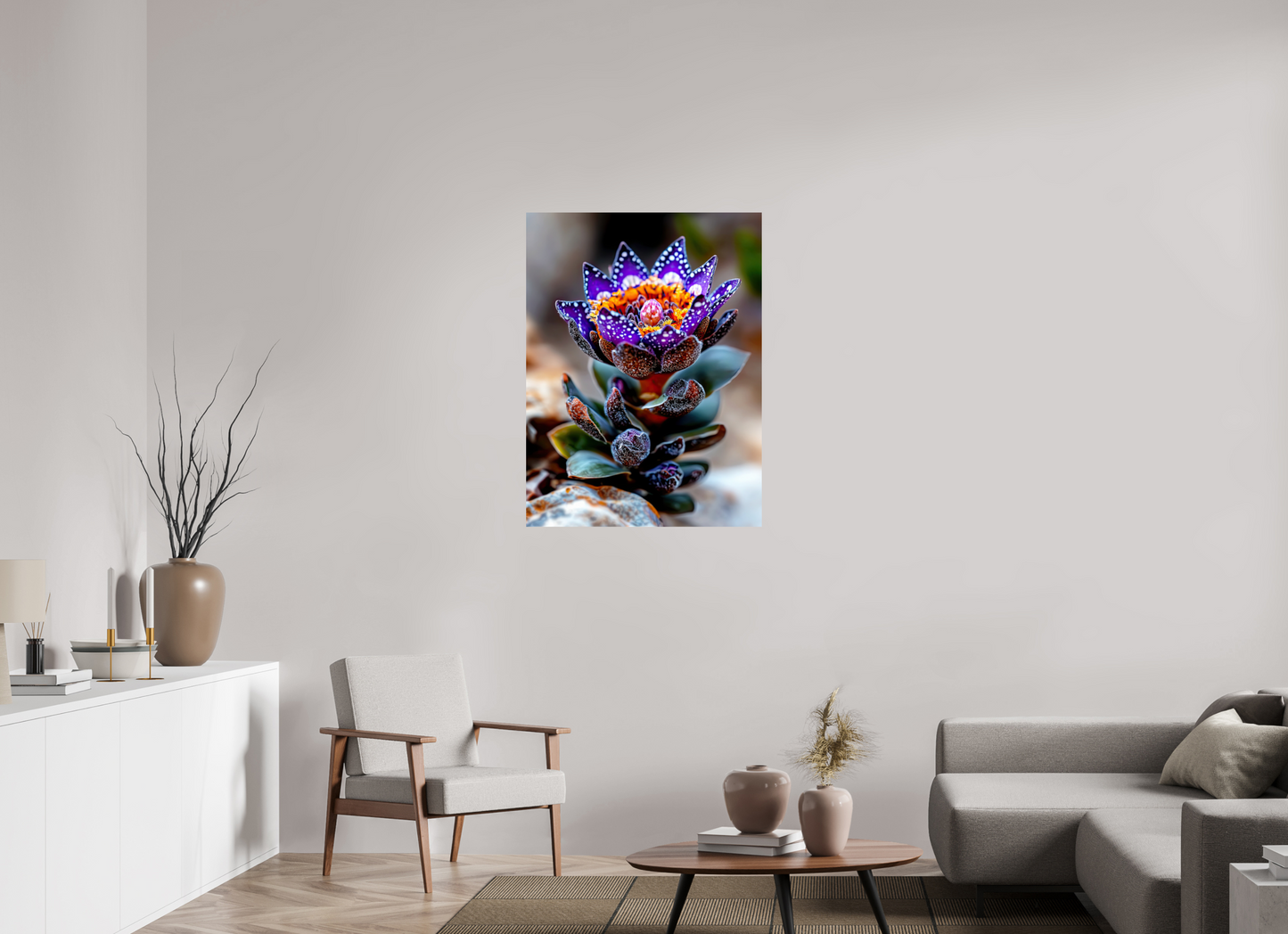 30 x 40″, Fine Art Print On Aluminum Dibond Caterpillar Flower