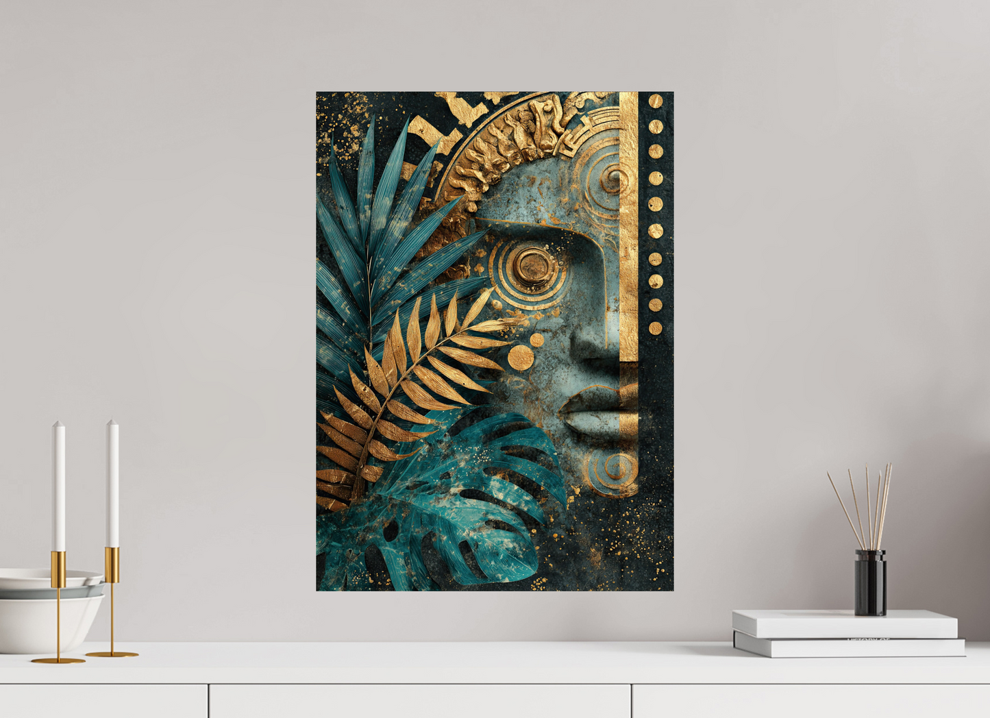 16 x 22.3″, Fine Art Print On Aluminum Dibond Ancient Face 1